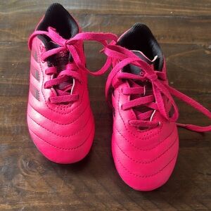 Adidas Goletto VIII Soccer Cleats Kids Youth Size 11 Black Pink